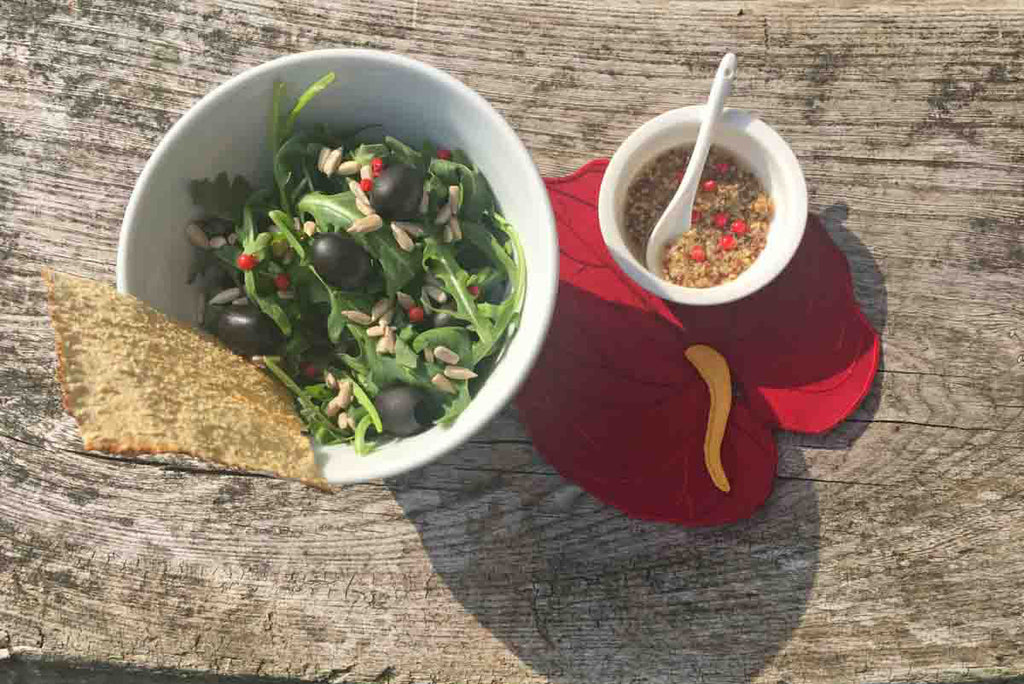 Gemischter Salat mit Baie rose