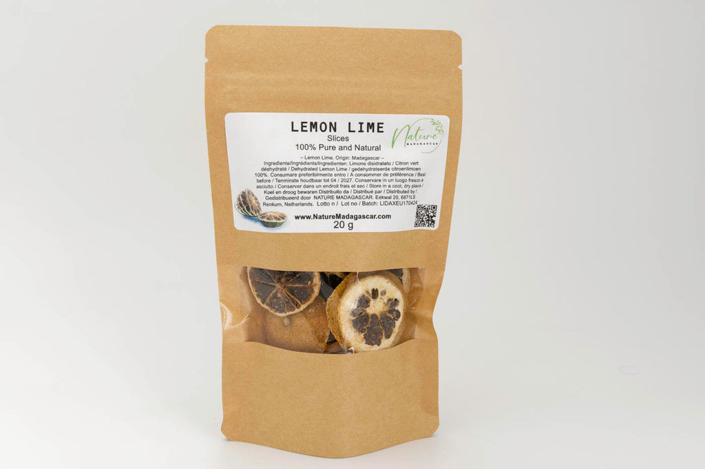 Tisana Tropical de Limón y Lima - Rodajas Secas - 100% Pura y Natural