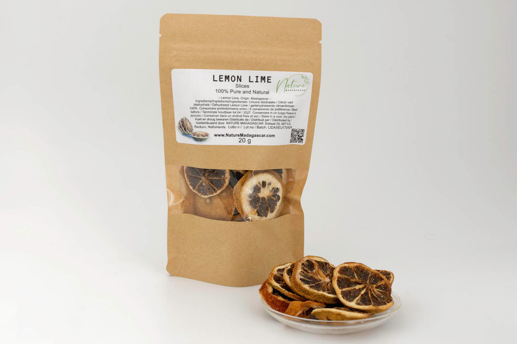 Tisana Tropical de Limón y Lima - Rodajas Secas - 100% Pura y Natural